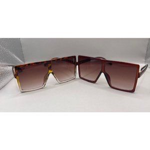 Two Womens Flat style Fashion glasses (A7)